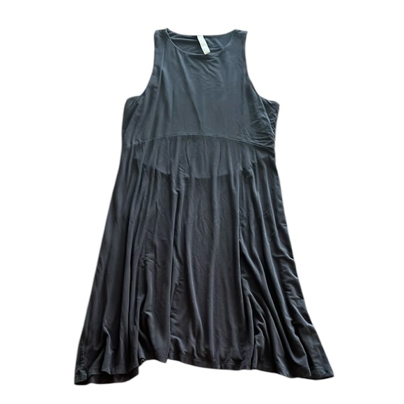 Athleta Santorini Thera Black Asymmetrical Black Dress - Picture 2 of 5